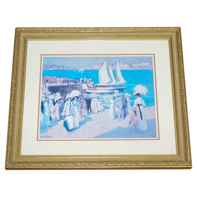 Ethel Fox, Quay at Dinard, Paper, Framed For Sale - Image 11 of 11
