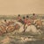 Illustration Vintage Hand-Tinted Fox Hunt Print "Full Cry" Framed For Sale - Image 3 of 11