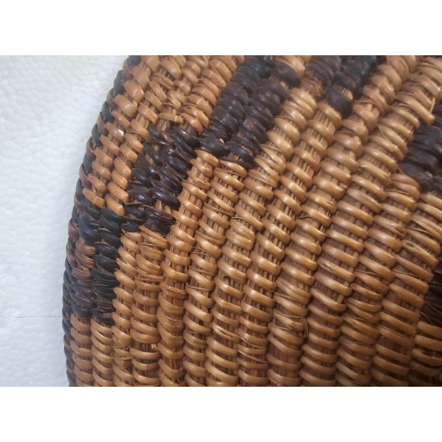 Textile Antique Native American Pima (Akimel O'odham) Coiled Basket, Early 20th Century For Sale - Image 7 of 15
