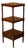 English 19th Century Three-Tiered Étagère with Low Drawer and Turned Supports For Sale