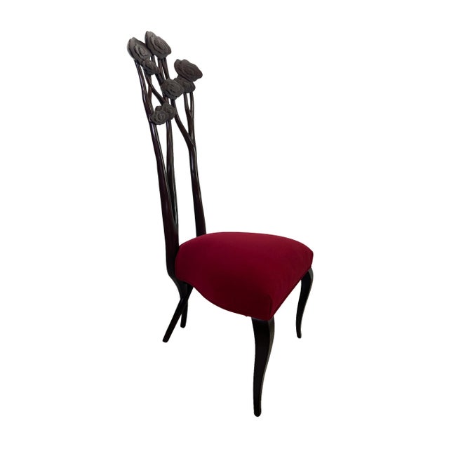 Christopher Guy Le Jardin Carved Floral Mahogany Dining Chairs, Set of 4 For Sale - Image 11 of 18
