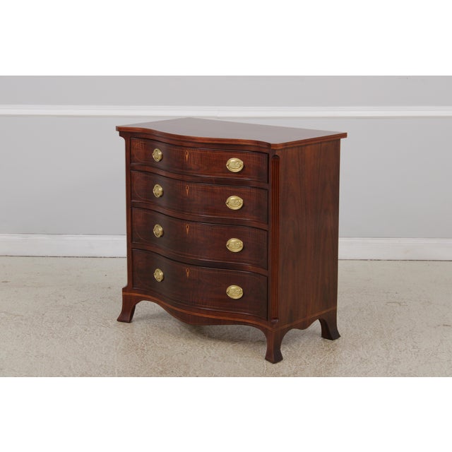 Baker Furniture Company Baker Inlaid Walnut Colonial Williamsburg Virginia Chest For Sale - Image 4 of 18