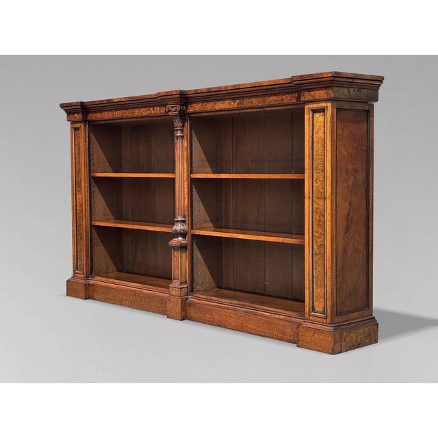 Antique William IV Burr Walnut Bookcase, 1840 For Sale - Image 16 of 16