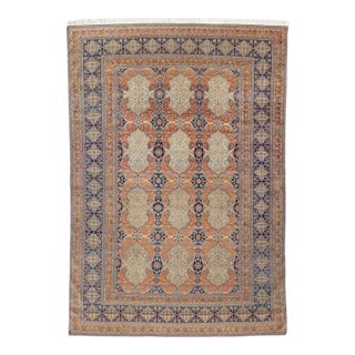 Zabihi Collection 19th Century Museum Caliber Mohtasham Kashan Rug - 7'4" x 10'9" For Sale