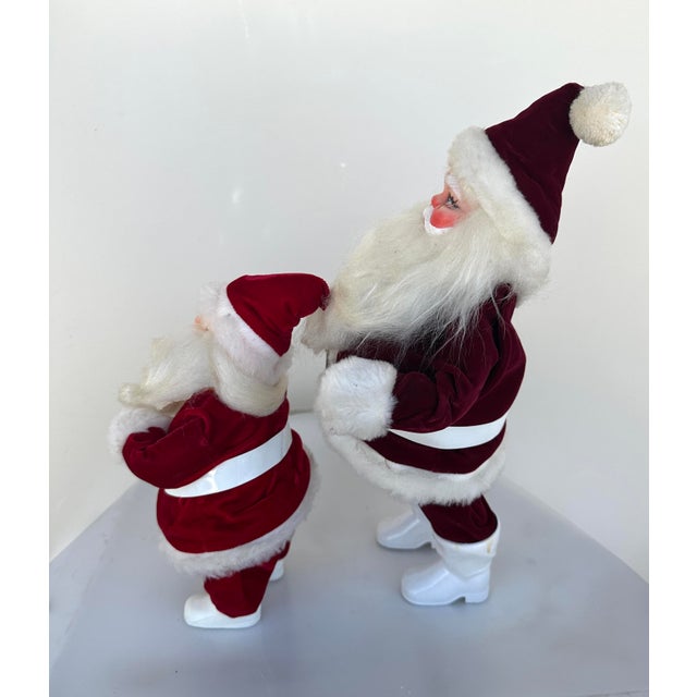 Red Vintage Pair of Santa Clause Figures For Sale - Image 8 of 8