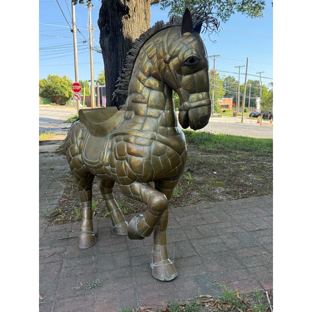 1970s Monumental Sergio Bustamonte Horse For Sale - Image 9 of 12