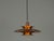 Vintage aluminum lamp designed for the Danish Fog og Morup. Dimensions: Diameter: 44cm Height: 20cm The lamp is in very...