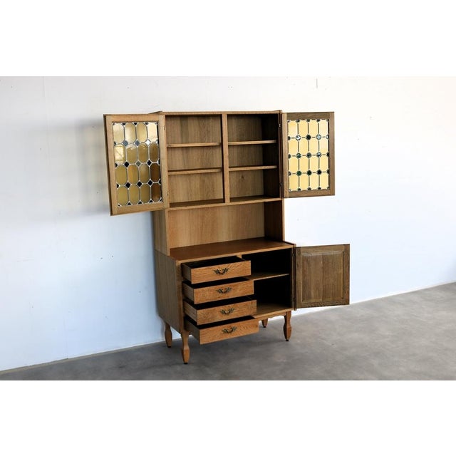 Vintage Brutalist Danish Display Cabinet, 1960s For Sale - Image 4 of 10