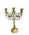 Rustic European 1900s Three Light Antique Sabbath Candelabra- Pair For Sale - Image 3 of 6