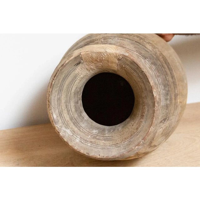 Wood Rustic Water Pot-Thiri For Sale - Image 7 of 9