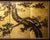 Japanese "Pine Tree" by Yukika, Late Showa Era Japanese Painted Byobu Screen For Sale - Image 3 of 18