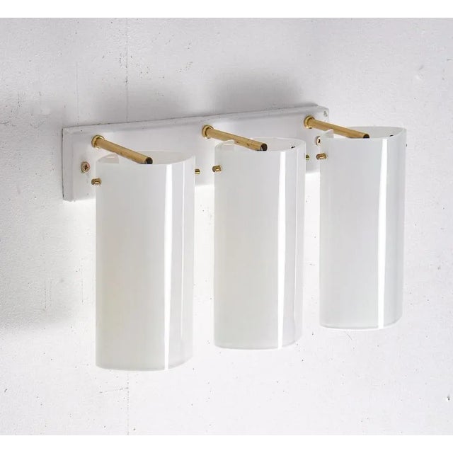 White Ark Wall Lamp attributed to Gert Nyström for Fagerhults, Sweden, 1969 For Sale - Image 8 of 8