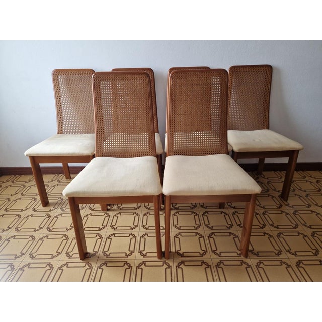 1970s Vintage Vienna Straw Chairs, 1970s, Set of 6 For Sale - Image 5 of 18