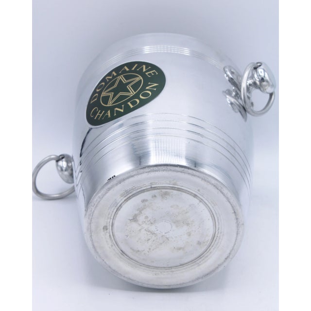 Silver Vintage French Domaine Chandon Silver Champagne Ice Bucket For Sale - Image 8 of 11
