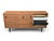 Mid-Century Modern Teak Buffet Credenza With Sliding Doors & Adjustable Shelves For Sale - Image 9 of 15