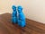 Chinoiserie Mid-Century Chinoiserie Turquoise Glazed Porcelain Foo Dogs, Pair For Sale - Image 3 of 11