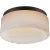 Otto Small Flush Mount in Bronze with Alabaster Designer: Kelly Wearstler Canopy: 7.5" Round Mounting: Flush Shade Detail:...
