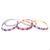 This is a set of 5 Bands and the description is as follows: 3 Multi Color Sapphire Bands = 33 Multi Colored Sapphires...