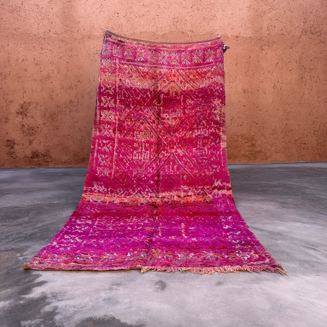 Mid-Century Moroccan Rug - 4'12" X 10'4" Ft For Sale - Image 9 of 11