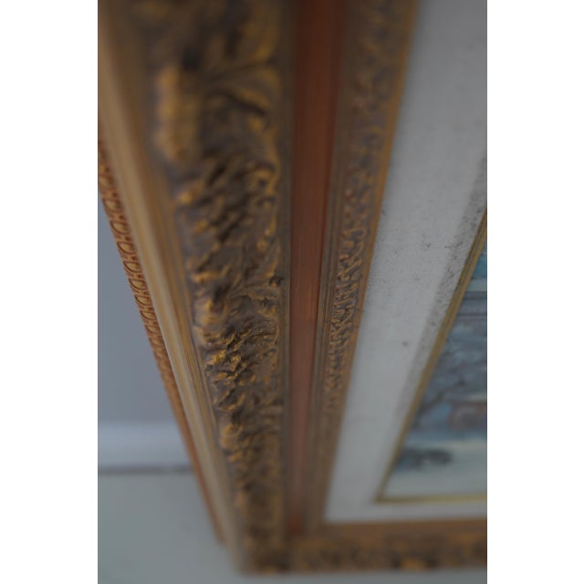 Stunning 20th Century Paris Winter Scene Oil Painting on Canvas For Sale - Image 9 of 14