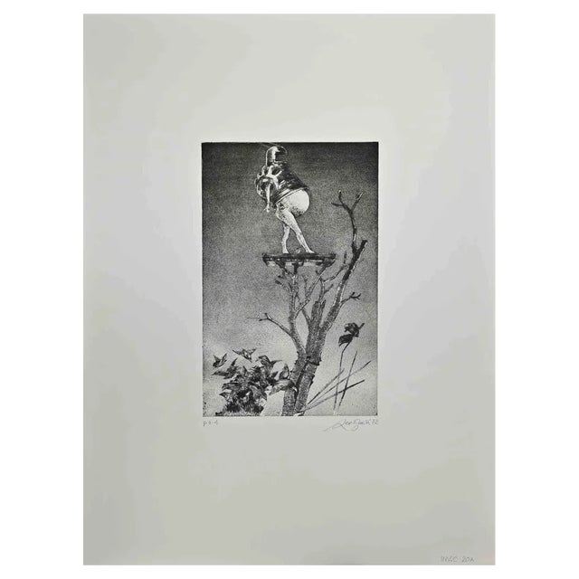 Leo Guida, Man on a Tree, 1972, Etching For Sale