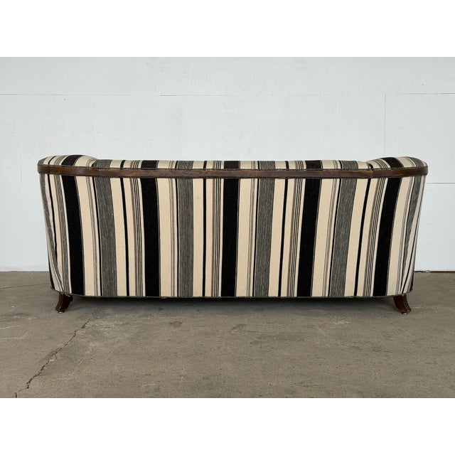 Danish Renaissance Revival Oak Sofa, 1930s For Sale - Image 4 of 9