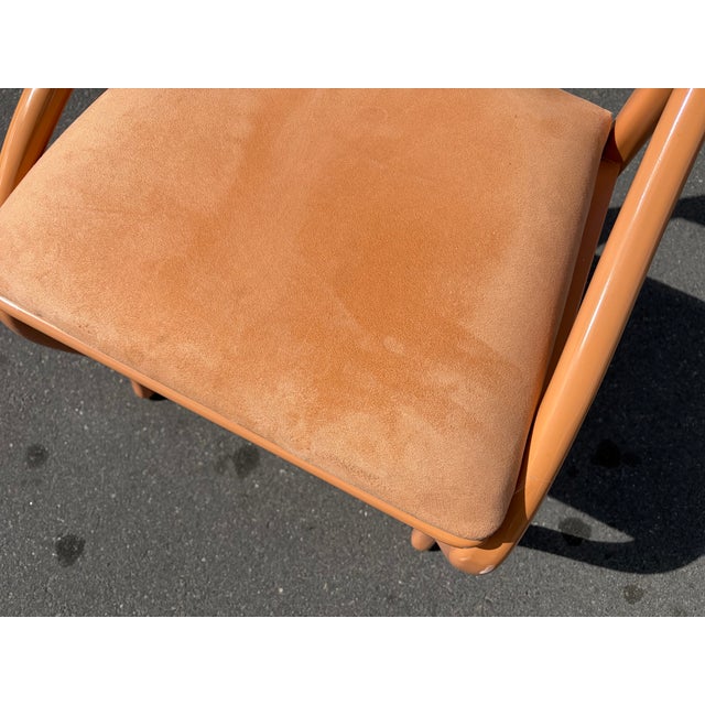 Set of Six Designer Dining Chairs, Art Nouveau Style, 1980s For Sale - Image 9 of 17