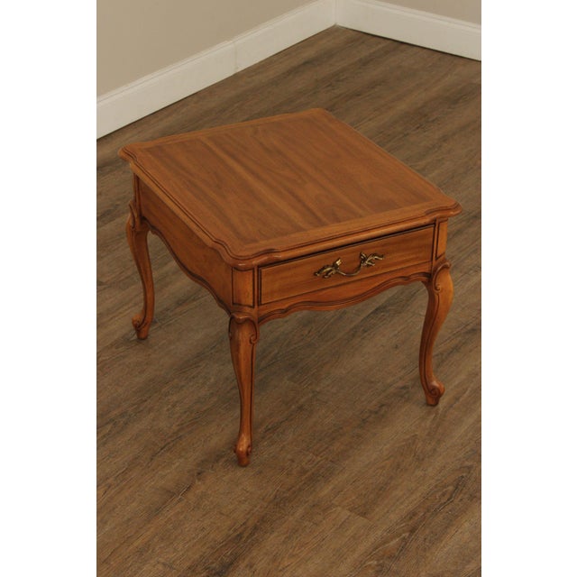 Mid 20th Century American of Martinsville French Provincial Style Pair of End Tables For Sale - Image 5 of 12