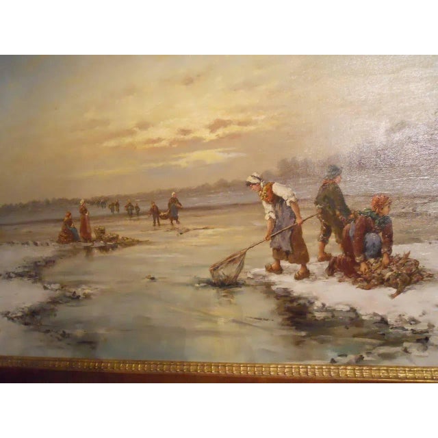 Wood F. Munsterfeld "Collecting the Day's Catch" Painting For Sale - Image 7 of 10
