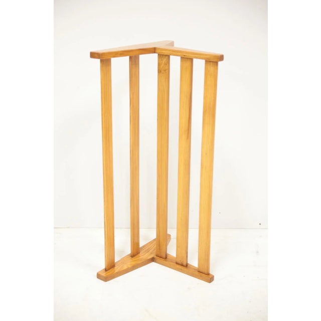 1970s Mid-Century Ash Wood Shelf, Former Czechoslovakia, 1970s For Sale - Image 5 of 7