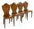 19th Century English Regency Mahogany Hall Chairs, Set of 4 For Sale