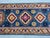 2000 - 2009 Blue and Pink Kazak-Style Wool Runner Rug With Geometric Medallions, 2'7" X 9'7" For Sale - Image 5 of 16