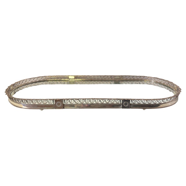 Large Sheffield Plate Mirrored Table Centerpiece / Plateau, Attributed Boulton For Sale In West Palm - Image 6 of 18