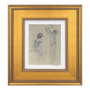 Pablo Picasso Couple With Child Limited Edition Framed