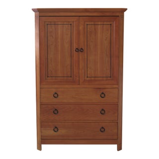 Stickley 21st Century Collection Cherry Tv Bedroom Armoire For Sale