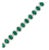 18k White Gold Emerald & Diamond Bracelet For Sale