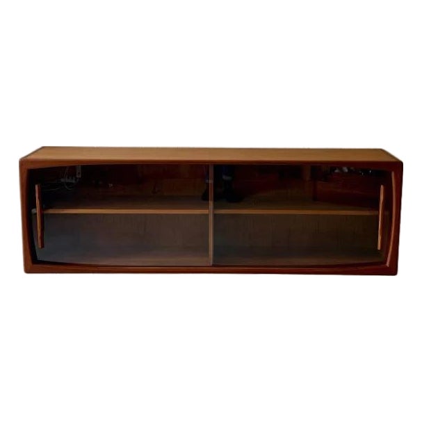 Danish Teak Wall Cabinet, 1960s For Sale