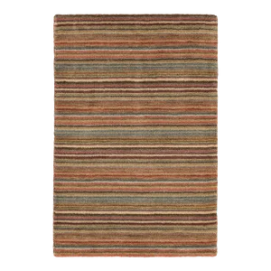 Dash & Albert by Annie Selke Brindle Stripe Spice Loom Knotted Wool Rug, 2' x 3'