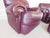 Chateau D'AX Italian Leather Club Chairs & Ottoman Original upholstery is very good condition, Darker Burgundy / Merlot...