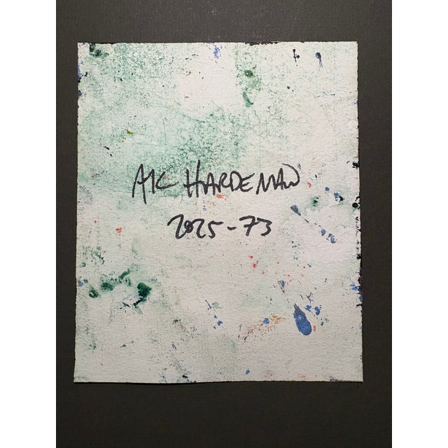 Red 2025 Bold Ak Hardeman Abstract Painting in Antique French Frame For Sale - Image 8 of 8