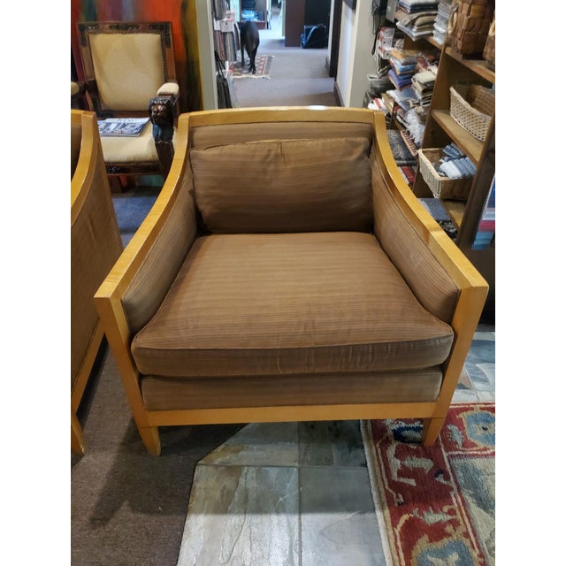 Vintage Pair of Baker Arm Chairs For Sale In Chicago - Image 6 of 17
