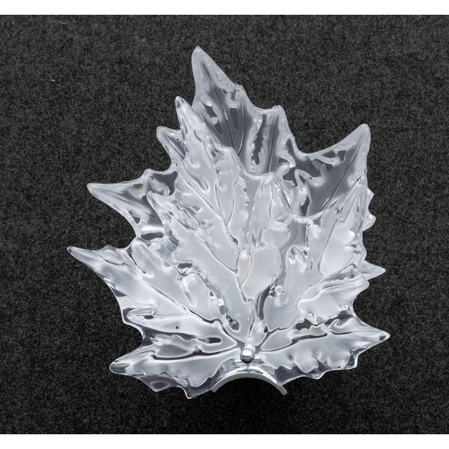Pair of Lalique Crystal and Chrome "Champs Elysees" Wall Sconces For Sale - Image 12 of 15