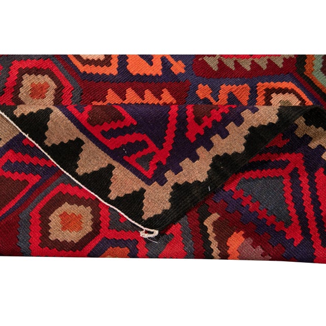 Traditional Mid-20th Century Vintage Kilim Runner Rug 4' 7" X 11'. For Sale - Image 3 of 13