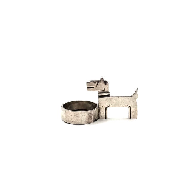 Metal Art Deco Silver-Plated Ric & Mac Small Ashtray, Edouard Marcel Sandoz, Gallia Christofle, France 1930s For Sale - Image 7 of 14