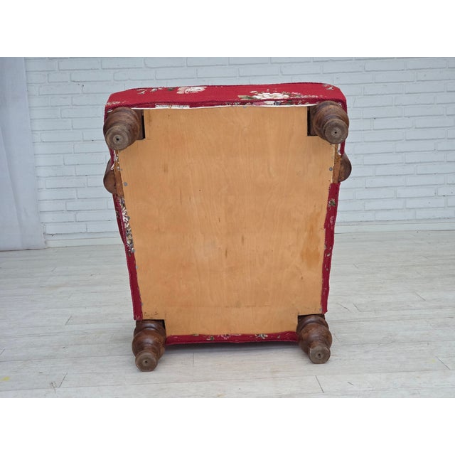 Vintage Danish Lounge Chair in Furniture Cotton Fabric, 1930s For Sale - Image 9 of 18