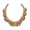 Bochic "Capri" Amethyst, Emerald, Citrin & Sapphire Necklace Set 18K & Silver For Sale - Image 16 of 18