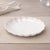 Modern White Scalloped Stoneware Dinner Plate (Set of 2) For Sale - Image 3 of 4