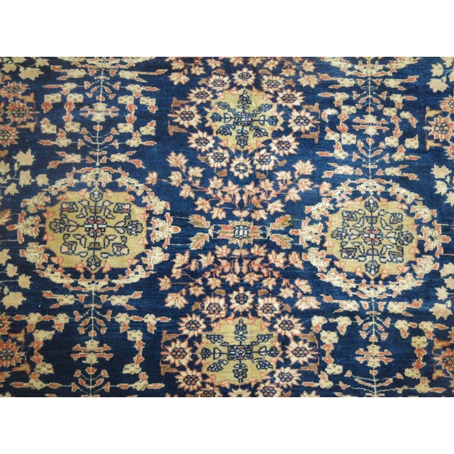 Early 20th Century Antique Zabihi Collection Blue Persian Mahal Carpet For Sale - Image 5 of 10