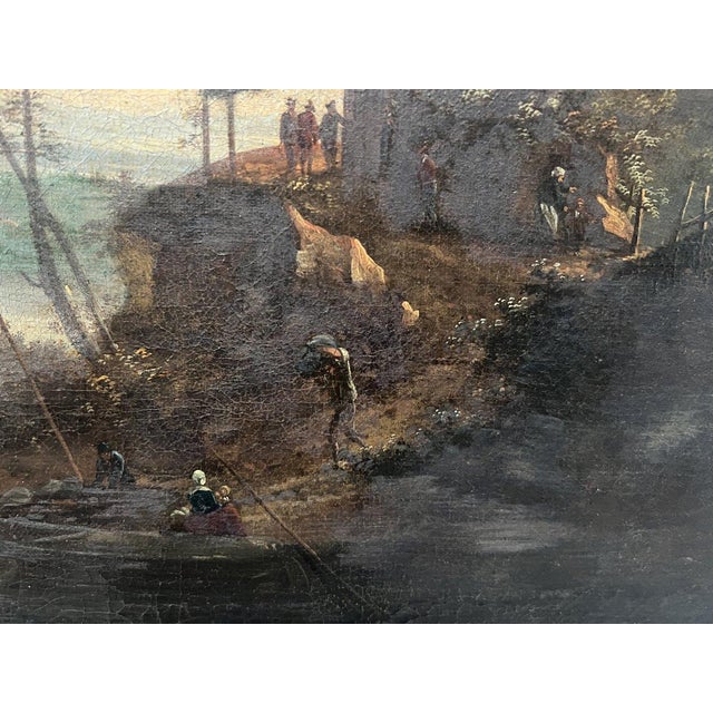 Seascape and Mountain Landscape, 19th Century, Oil on Canvas, Framed For Sale - Image 6 of 16