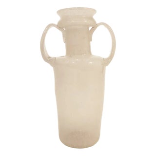 Murano Crystal Vase attributed to Flavio Poli by Vetri d'Art, 1940s For Sale